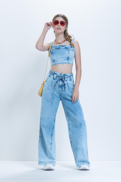 Top Cropped Jeans Fruto